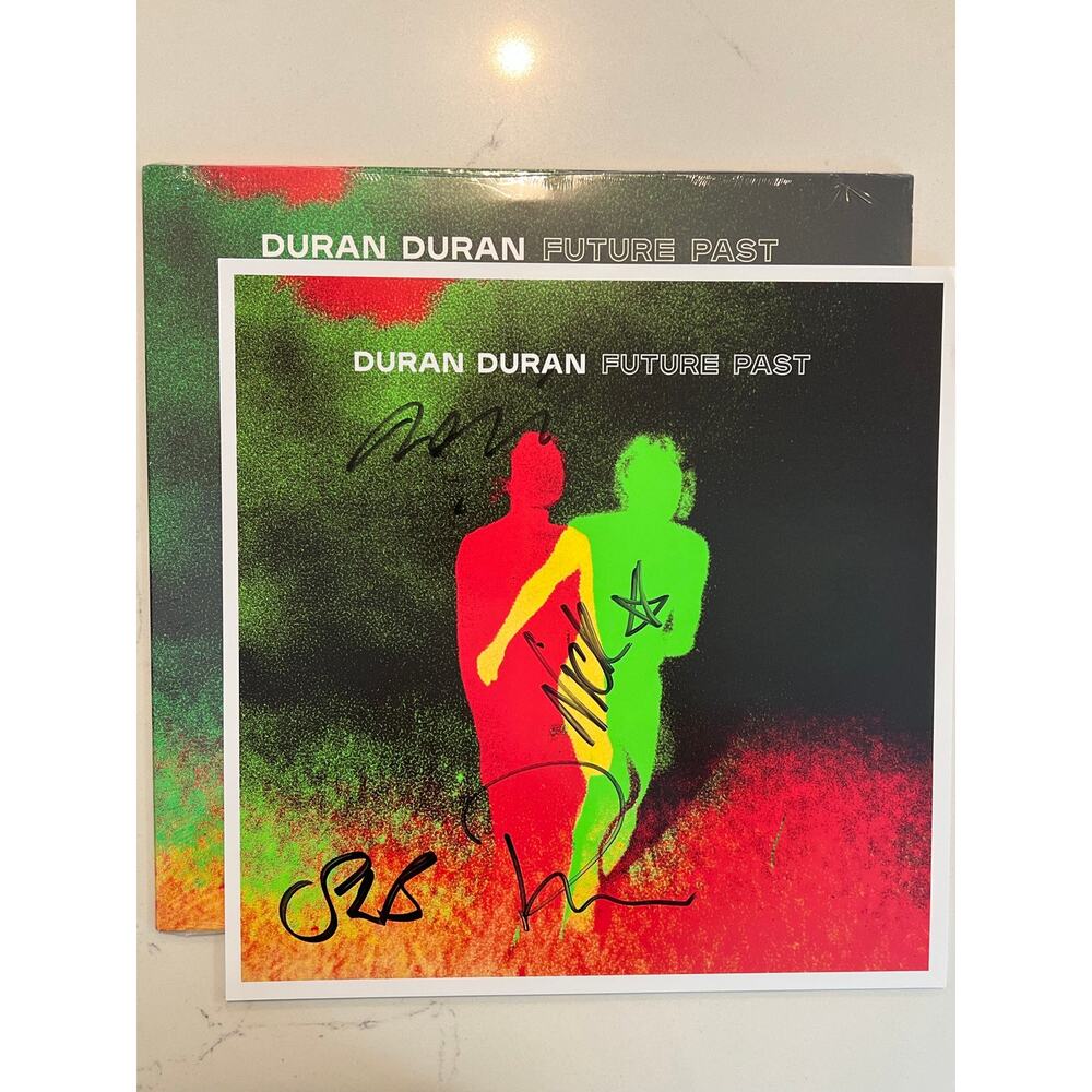 Duran Duran Hand Signed Vinyl Print Plus Album Future Past AUTOGRAPHED #5